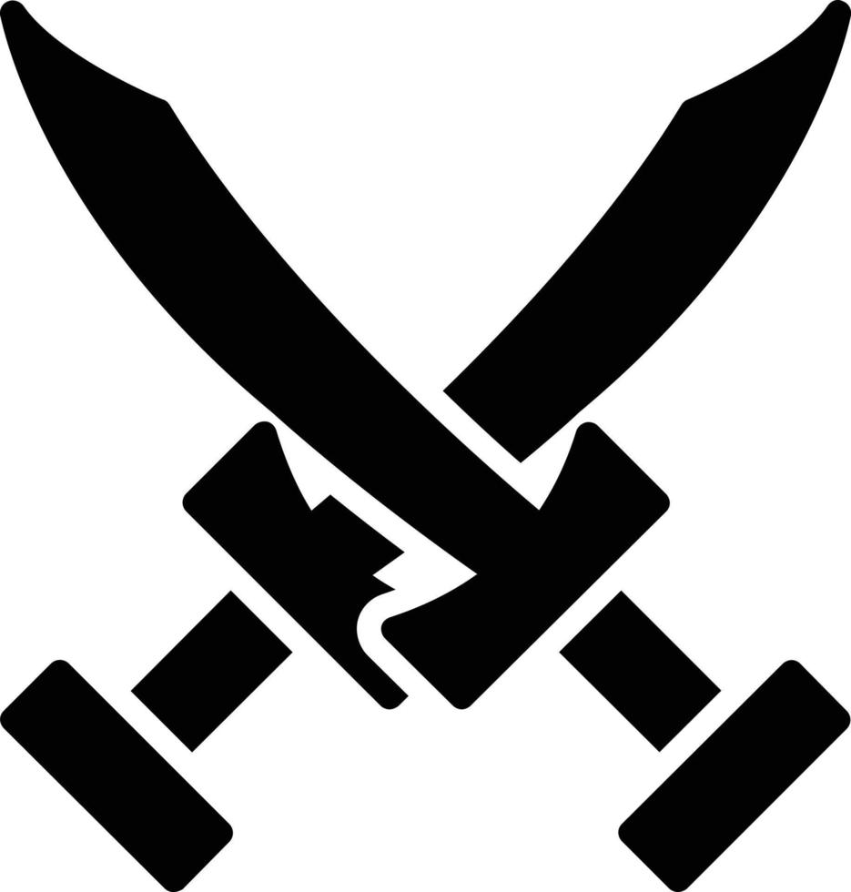 Sword Glyph Icon vector