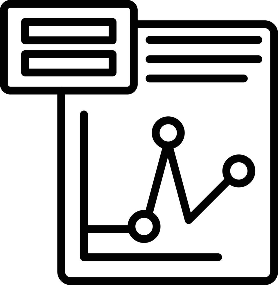 Line Chart Icon vector