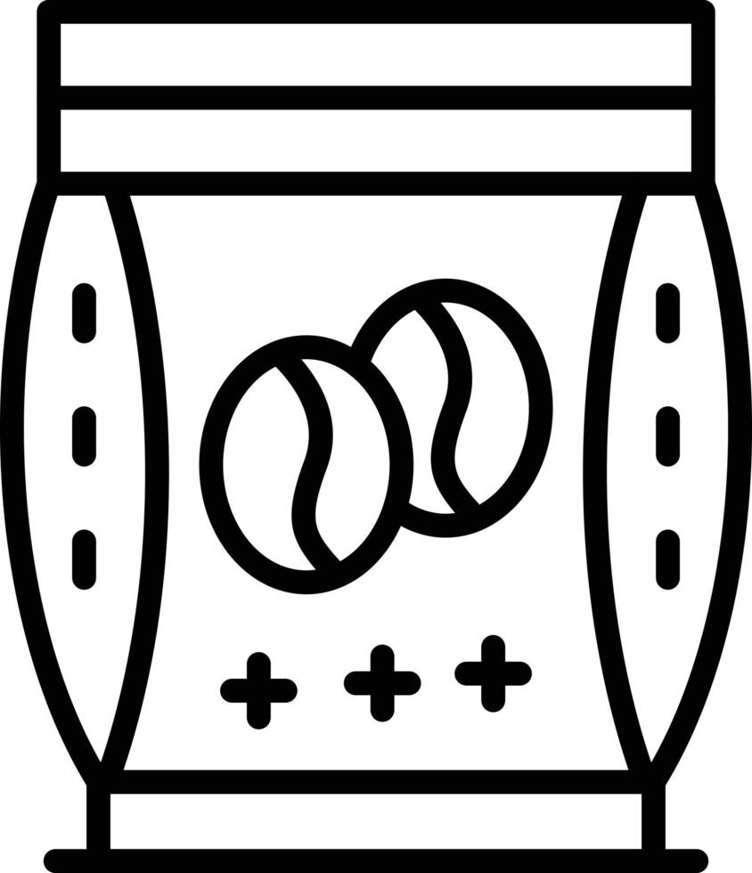 Coffee Beans Line Icon vector