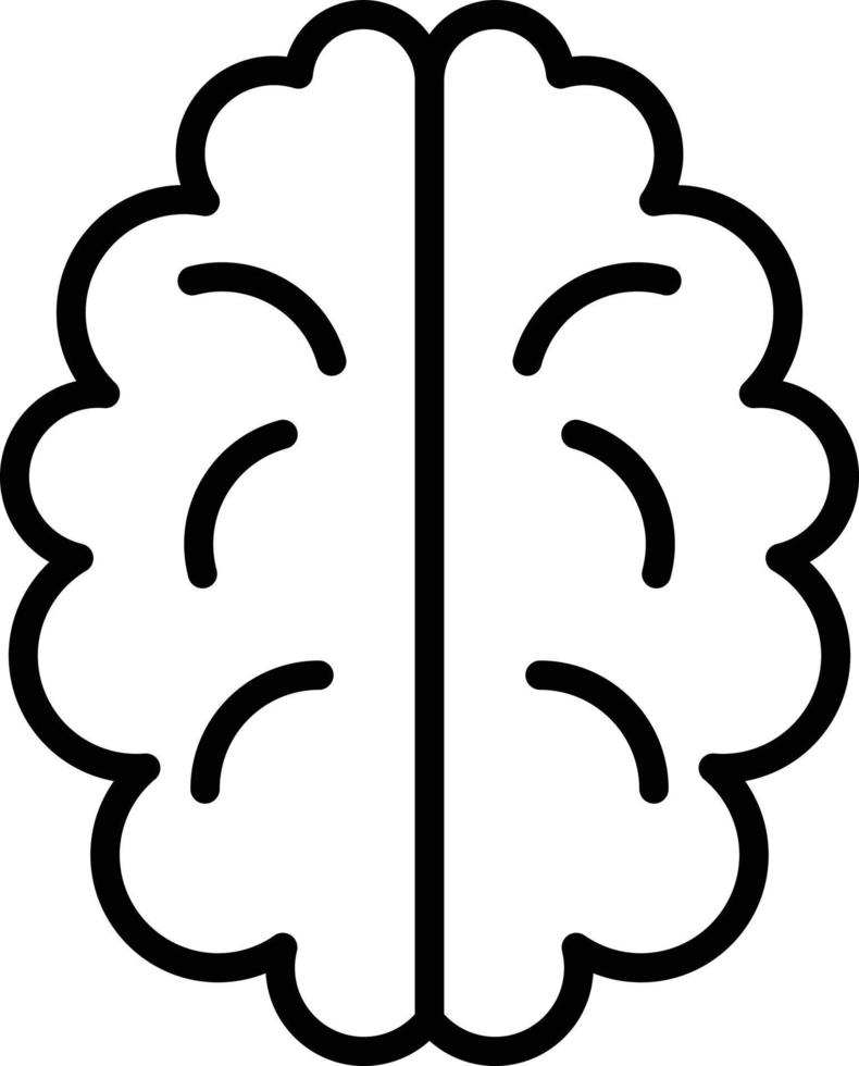 Brain Line Icon vector