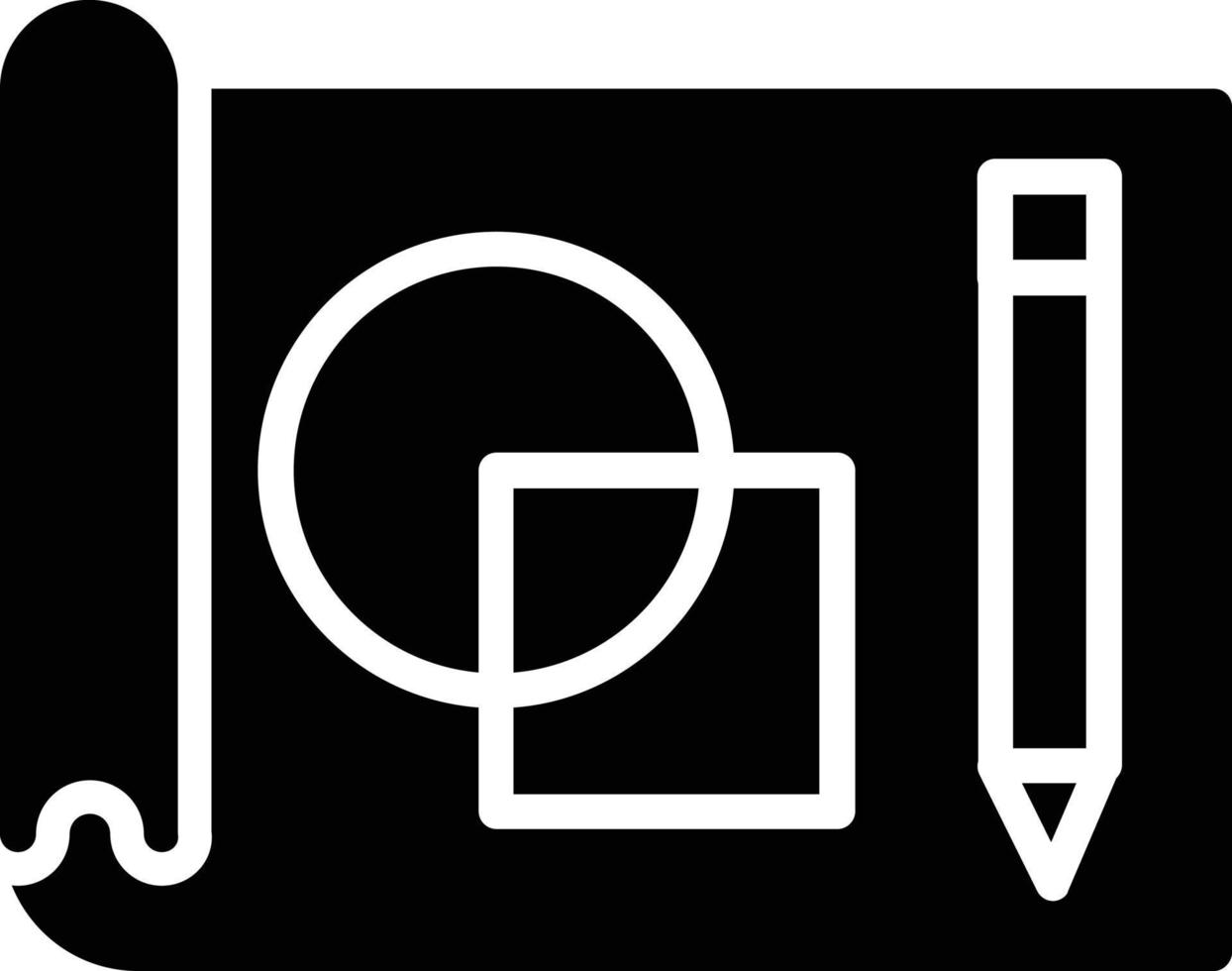 Drawing Glyph Icon vector