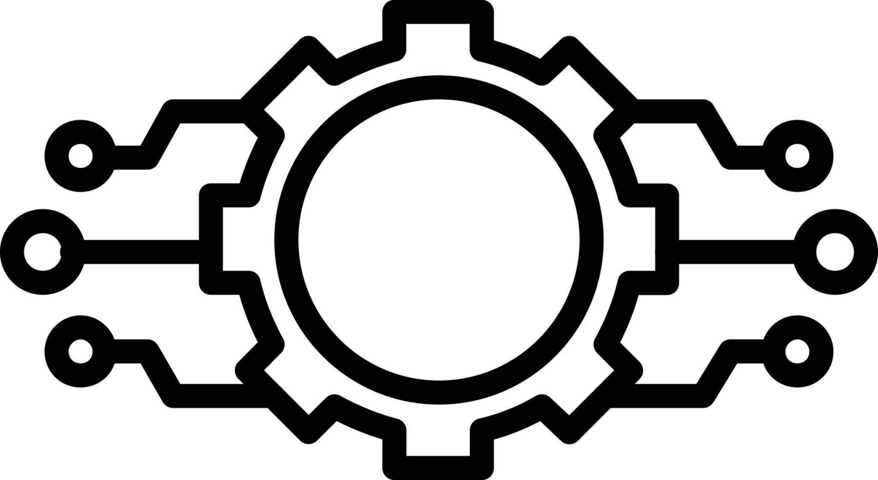 icono de línea de configuración vector