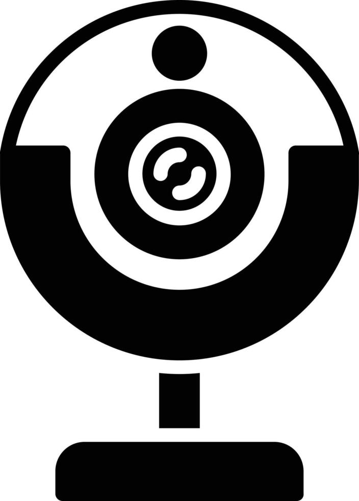 Webcam Glyph Icon vector