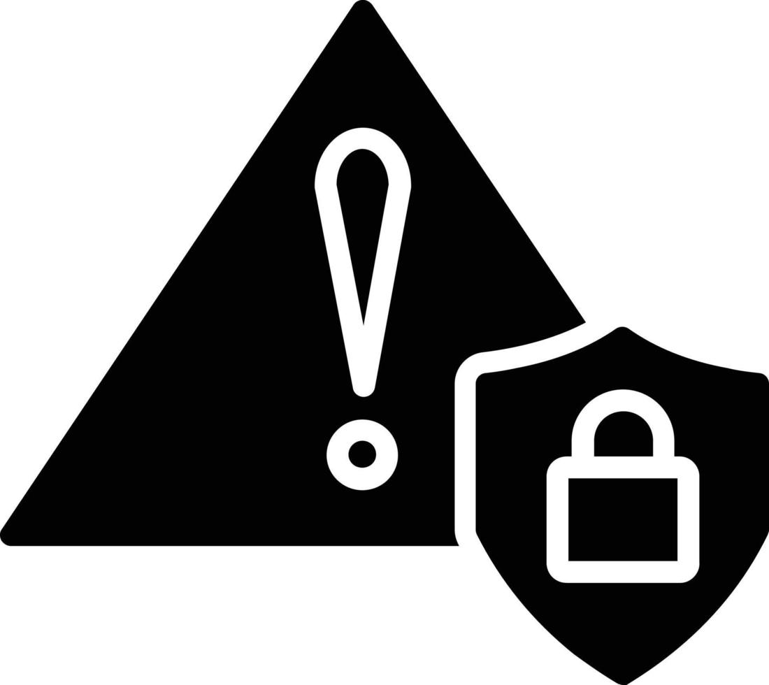 Alert Glyph Icon vector