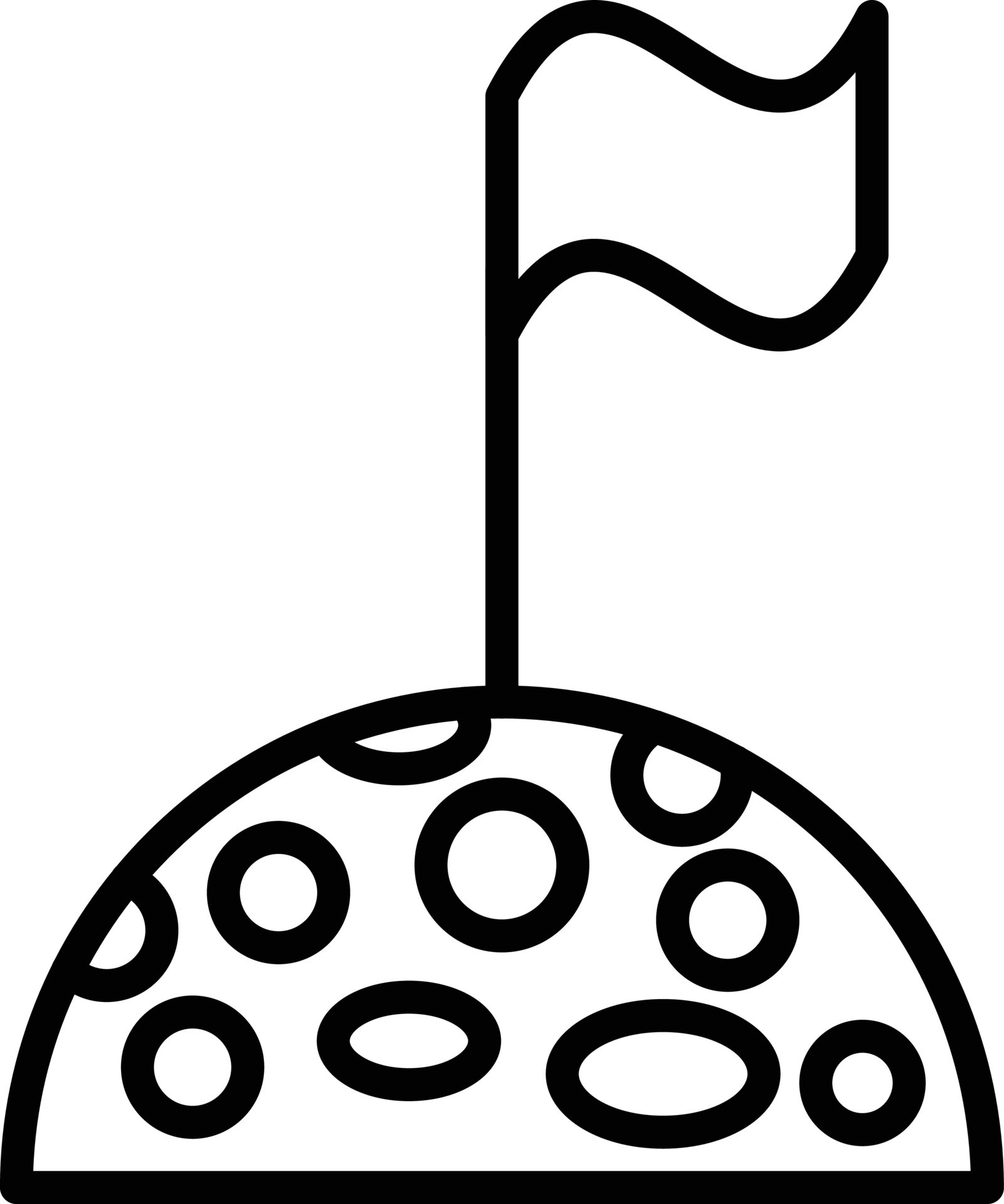 Moon Line Icon 10926561 Vector Art at Vecteezy