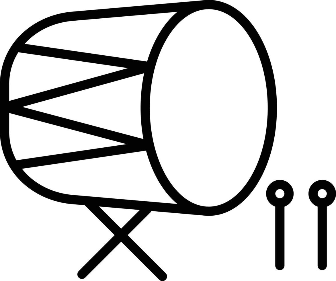 Bedug Line Icon vector