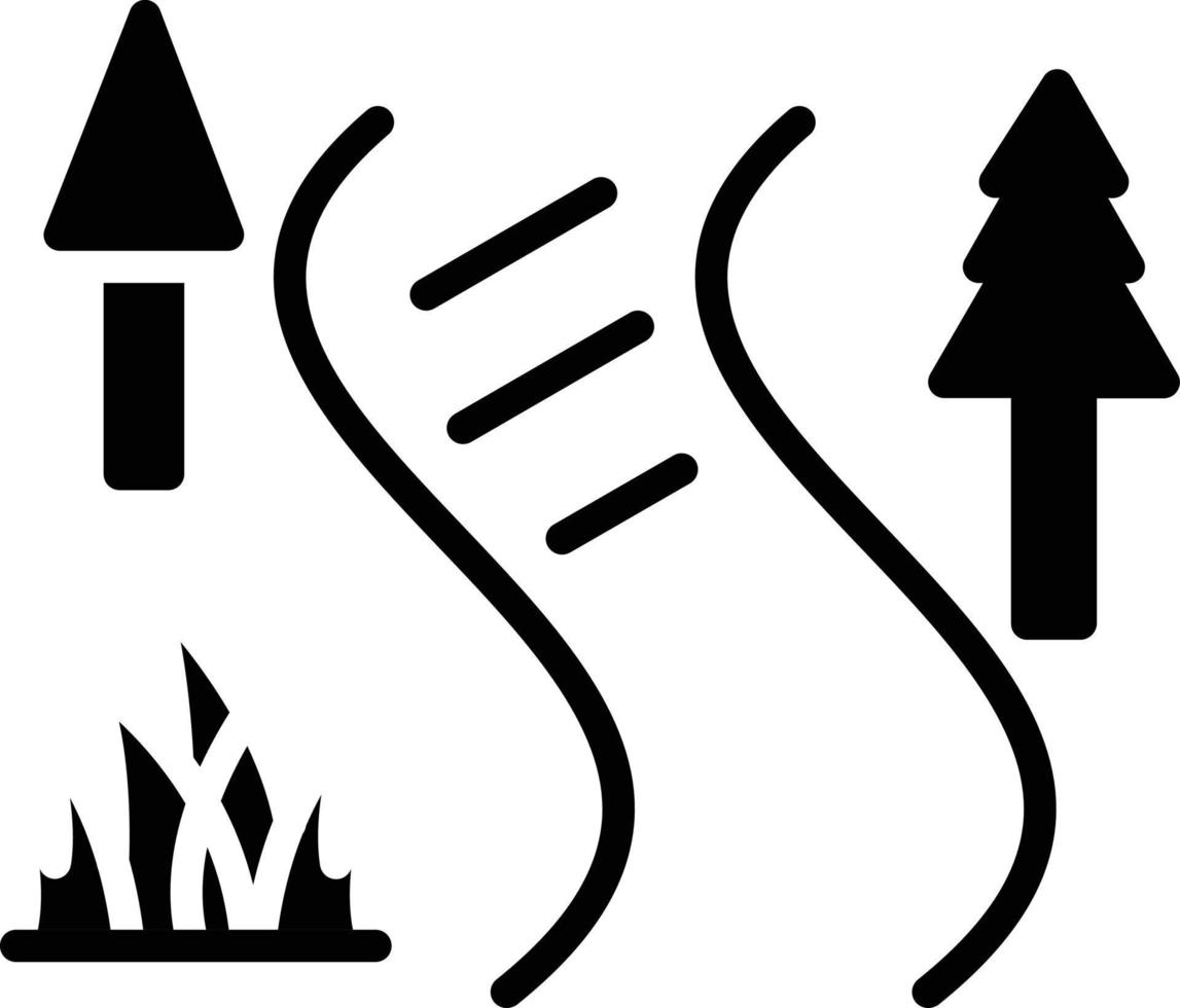 River Glyph Icon vector