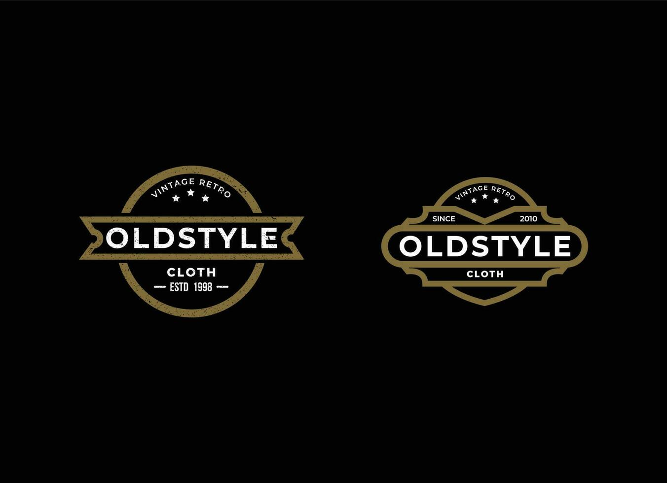 Vintage Retro Old Style Logo Design Inspiration. vector