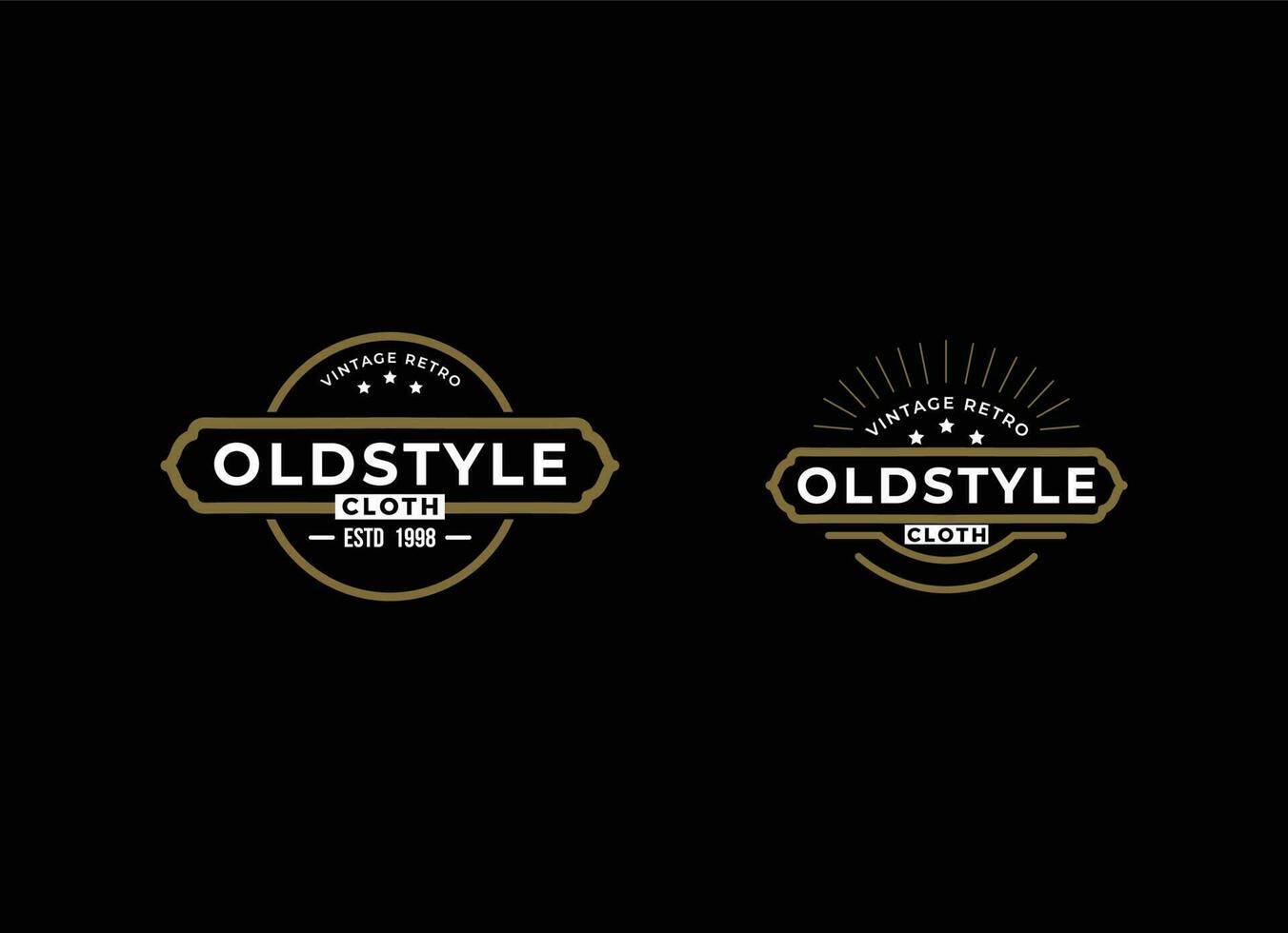 Vintage Retro Old Style Logo Design Inspiration. vector