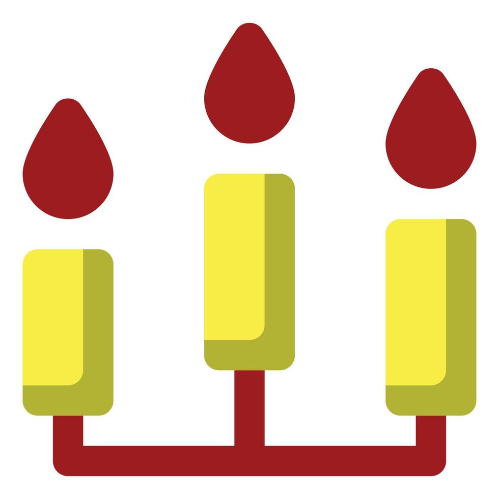 Candle, Flat Style Icon Diwali vector