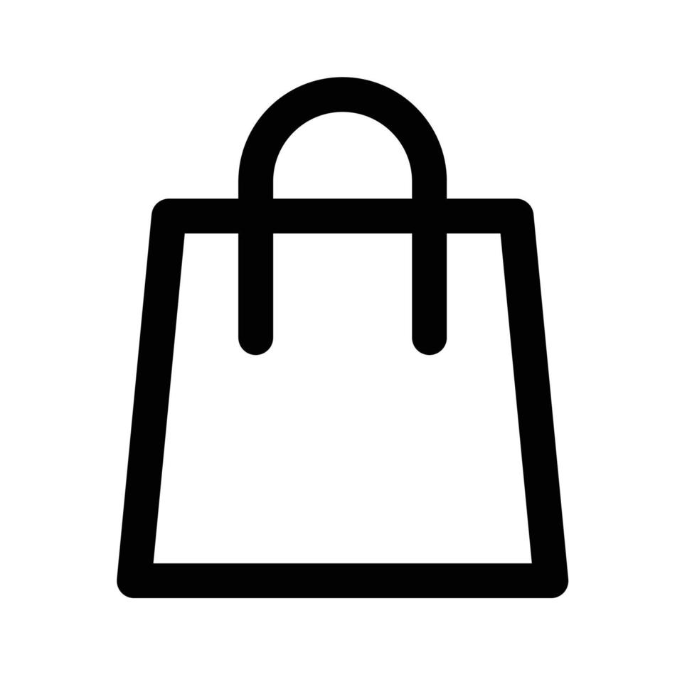 Shopping Bag, Line Style Icon Diwali vector