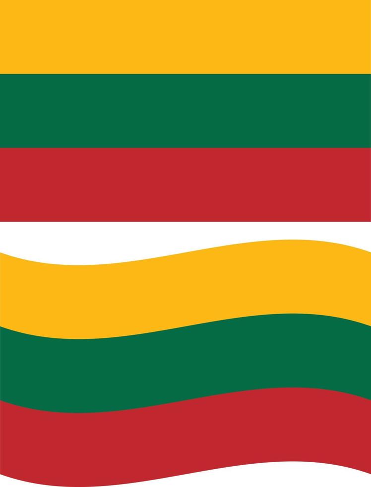 Flag of Lithuania. Lithuania national flag. flat style. vector