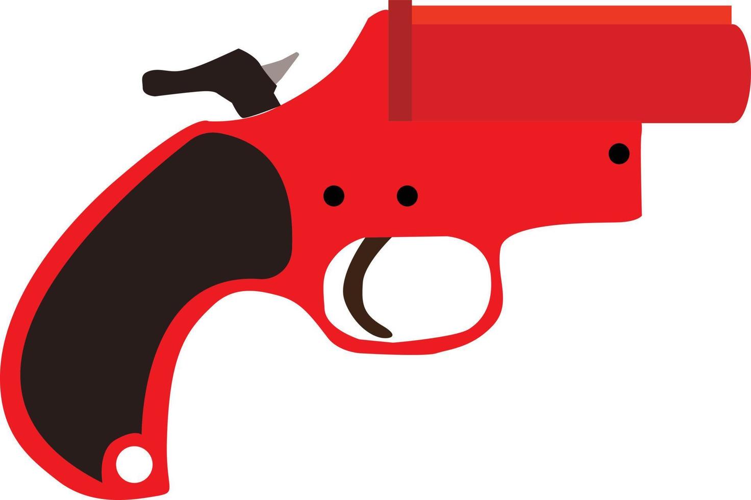 a flare gun on white background. flare gun sign. flat style. vector