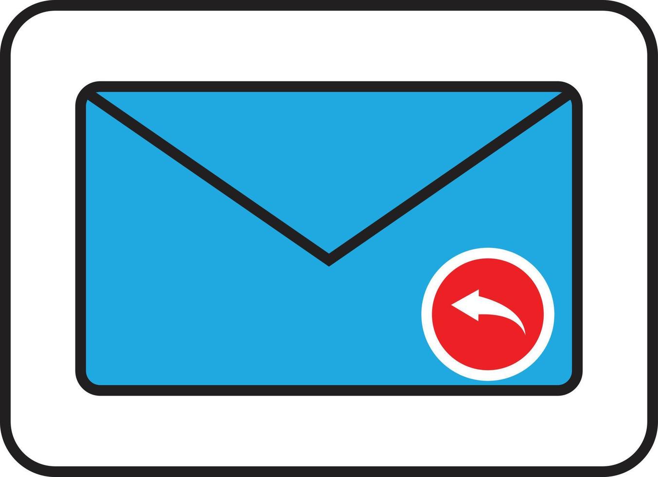 Mail reply to all recipient icon on white background. Email sign. flat style. vector