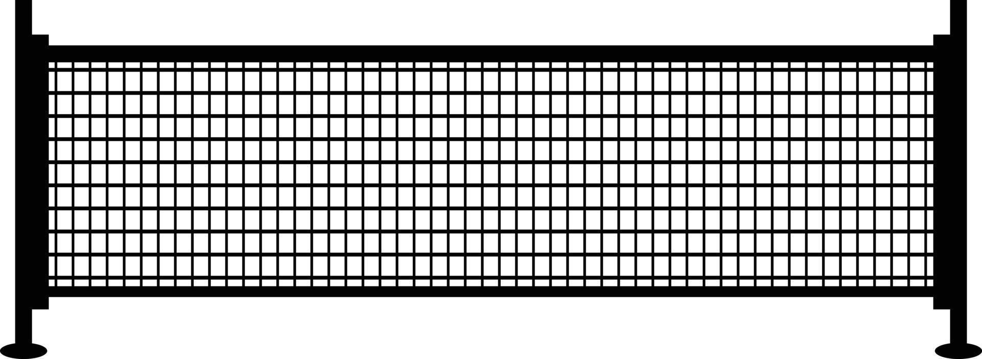net for the game of tennis on white background. tennis net sign. flat style. vector