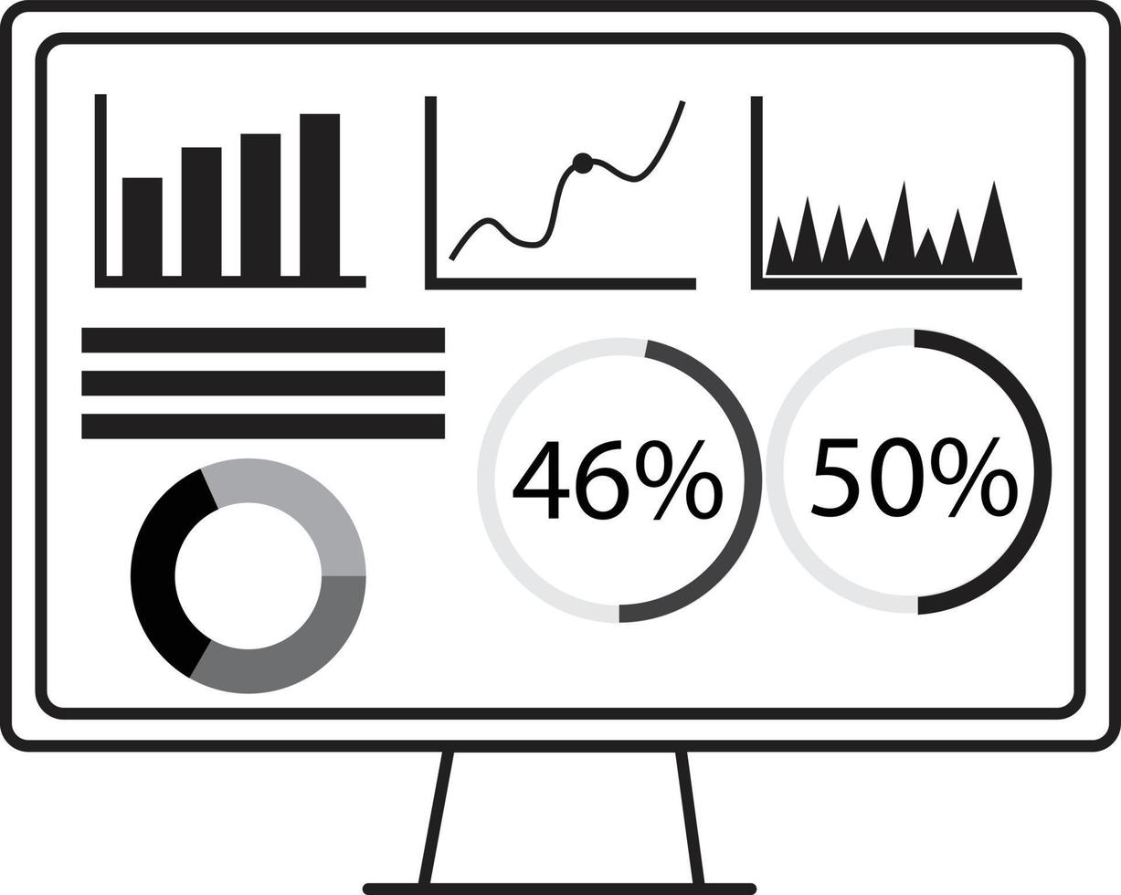 dashboard admin icon on white background. user panel template sign. data analysis symbol. flat style. vector
