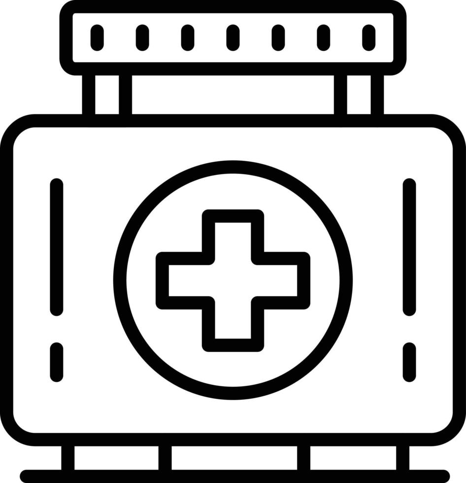 Medical Box Line Icon 10927161 Vector Art at Vecteezy