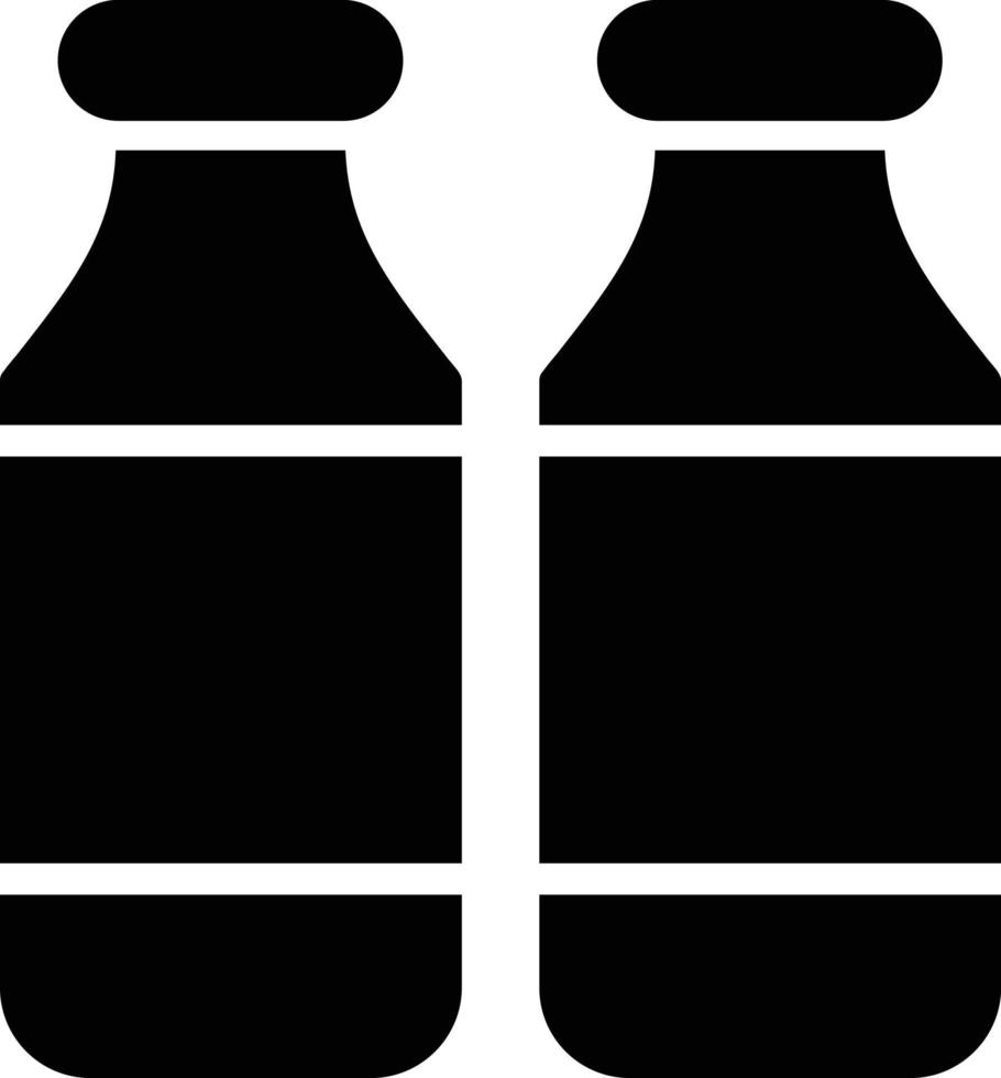 Milk Bottle Glyph Icon vector