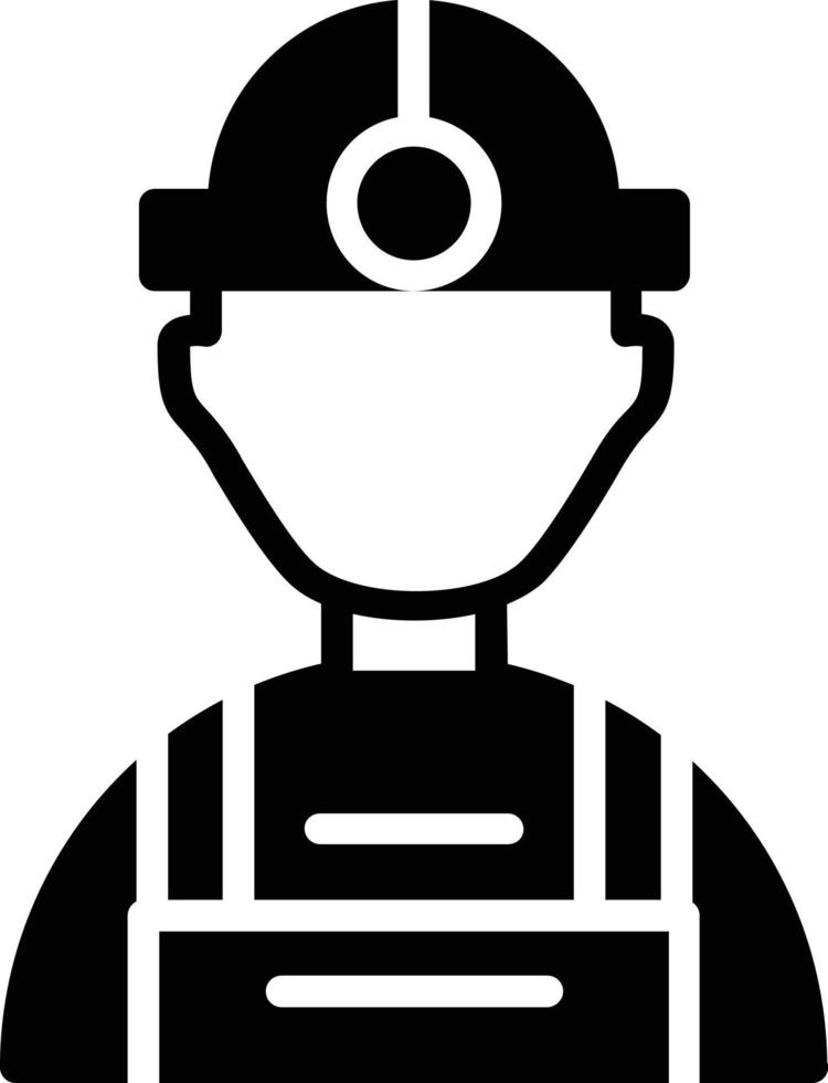 Worker Glyph Icon vector