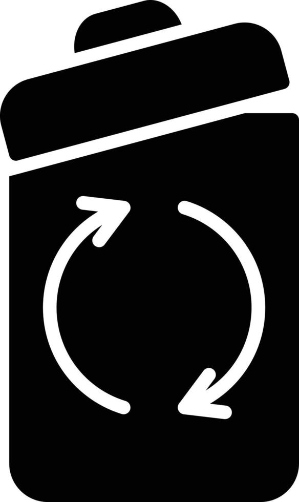 Trash Glyph Icon vector