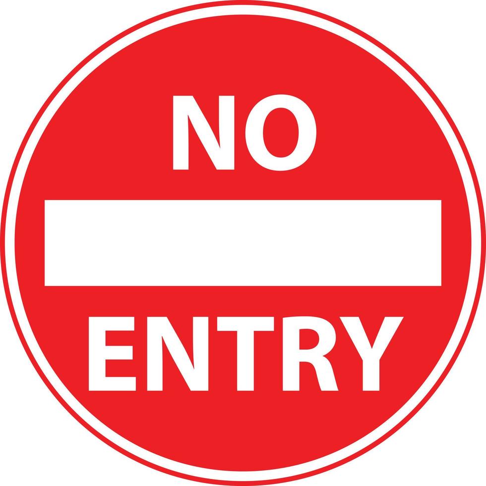 no entry traffic sign on white background. no entry road signs. no entry authorized personal