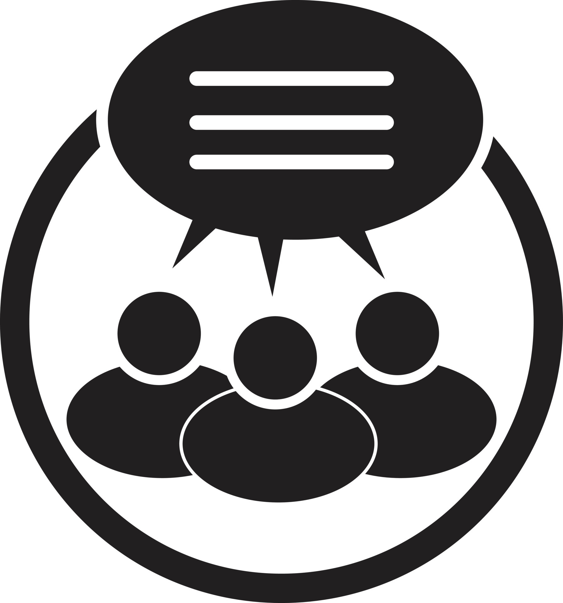 group chat icon on white background. global communicate sign. comment ...