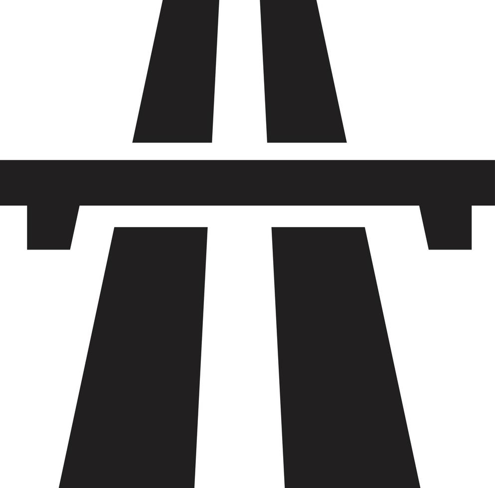 icono de carretera sobre fondo blanco. señal de autopista. estilo plano vector