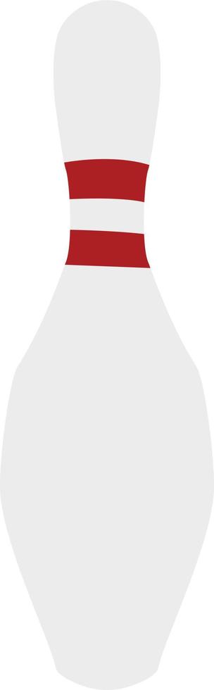 bowling pin icon on white background. bowling sport sign. flat style. vector