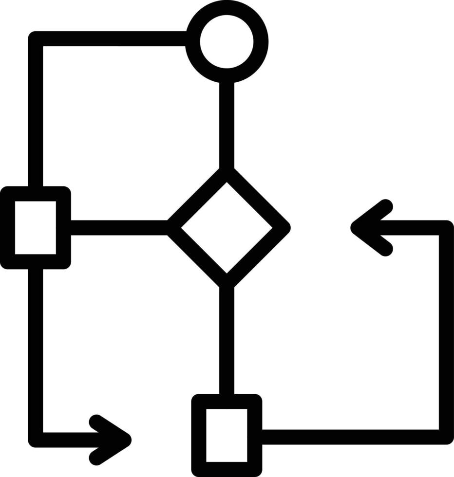 Flow Chart  Icon vector