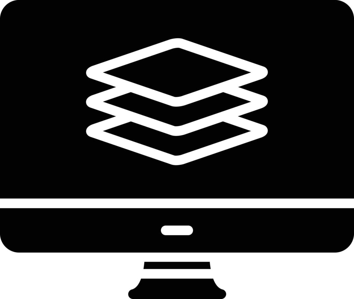 Layers Glyph Icon vector