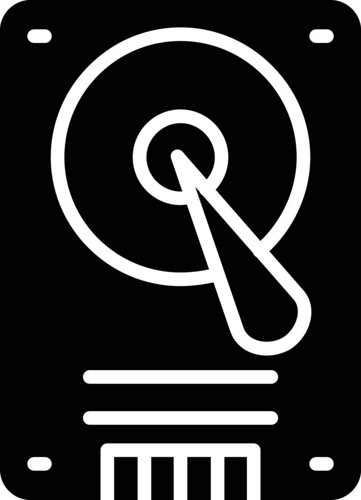 Hard Disk Glyph Icon vector