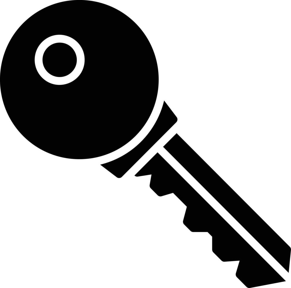 Key Glyph Icon vector