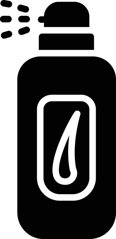 Hair Spray Glyph Icon vector