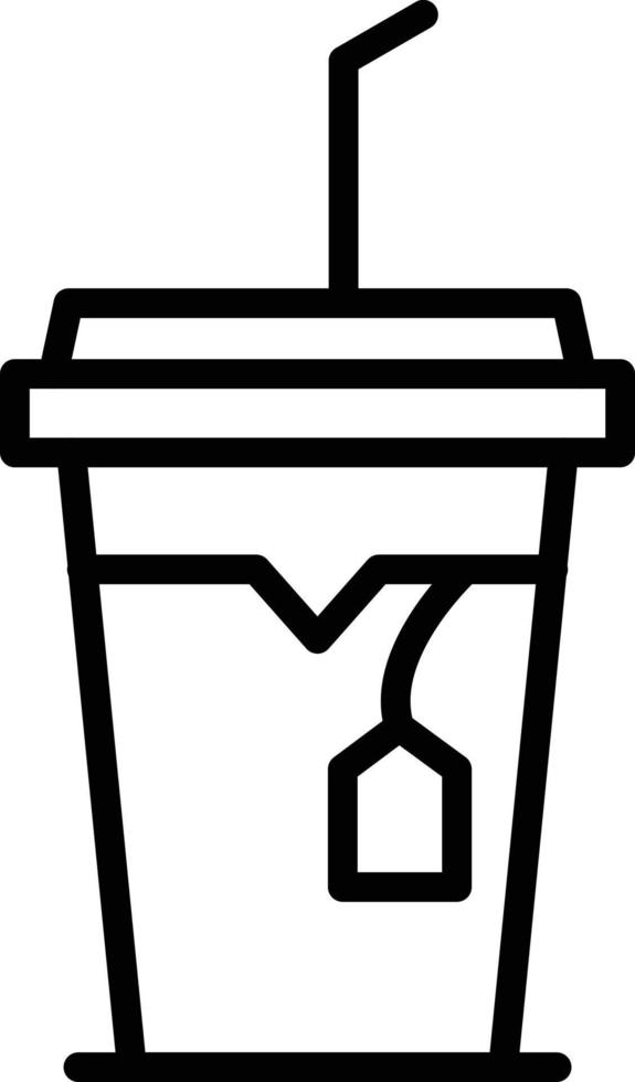 Tea Line Icon vector