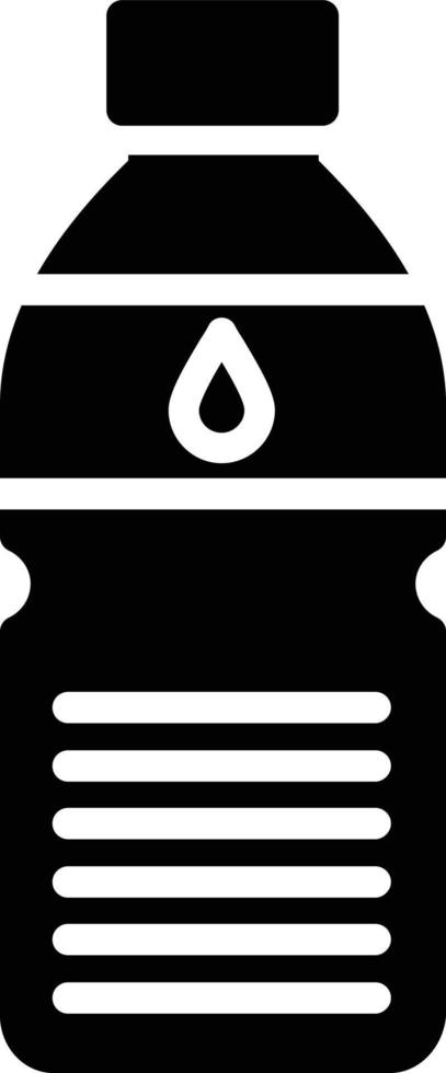 Water Bottle Glyph Icon vector