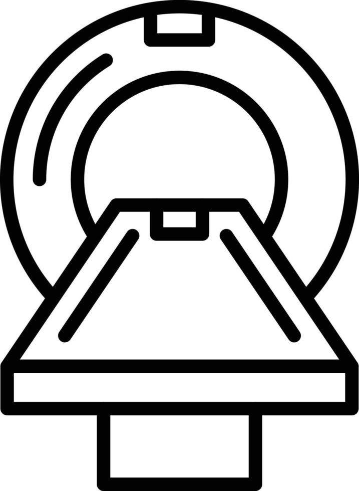 MRI Line Icon vector