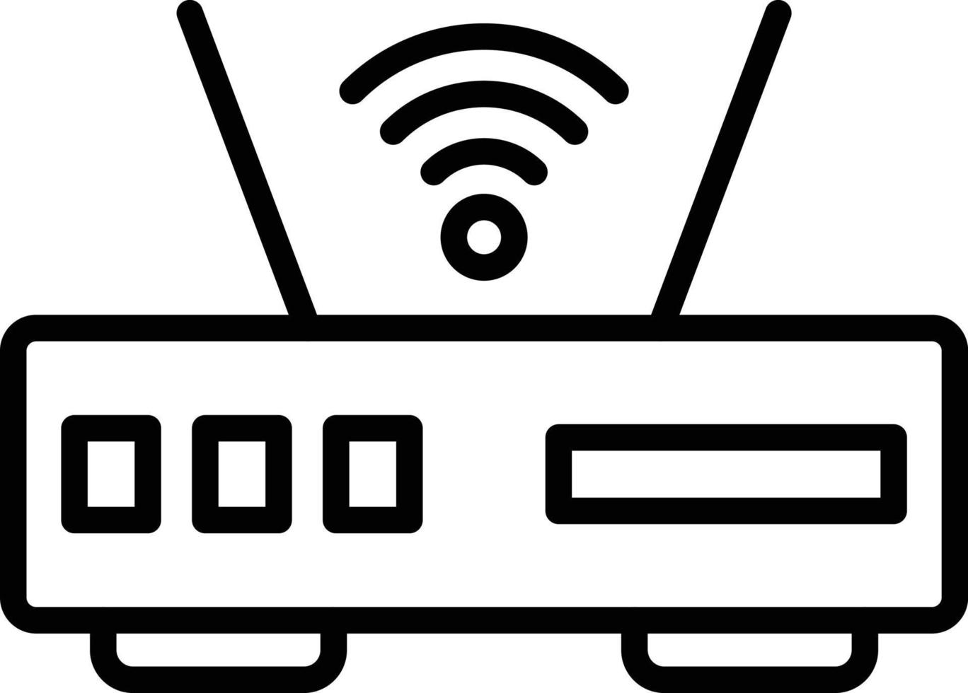 Modem Line Icon vector