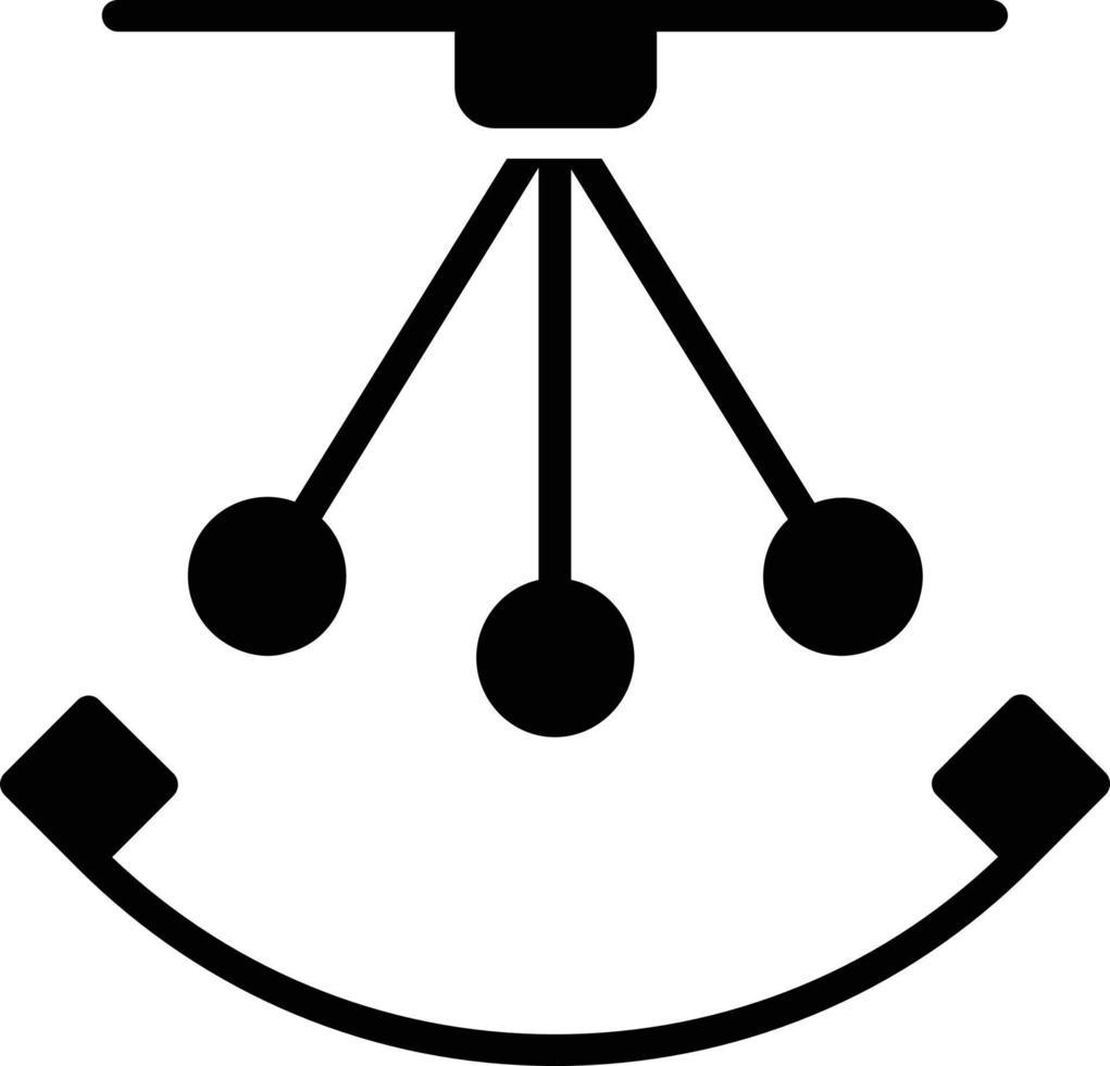 Pendulum Glyph Icon vector