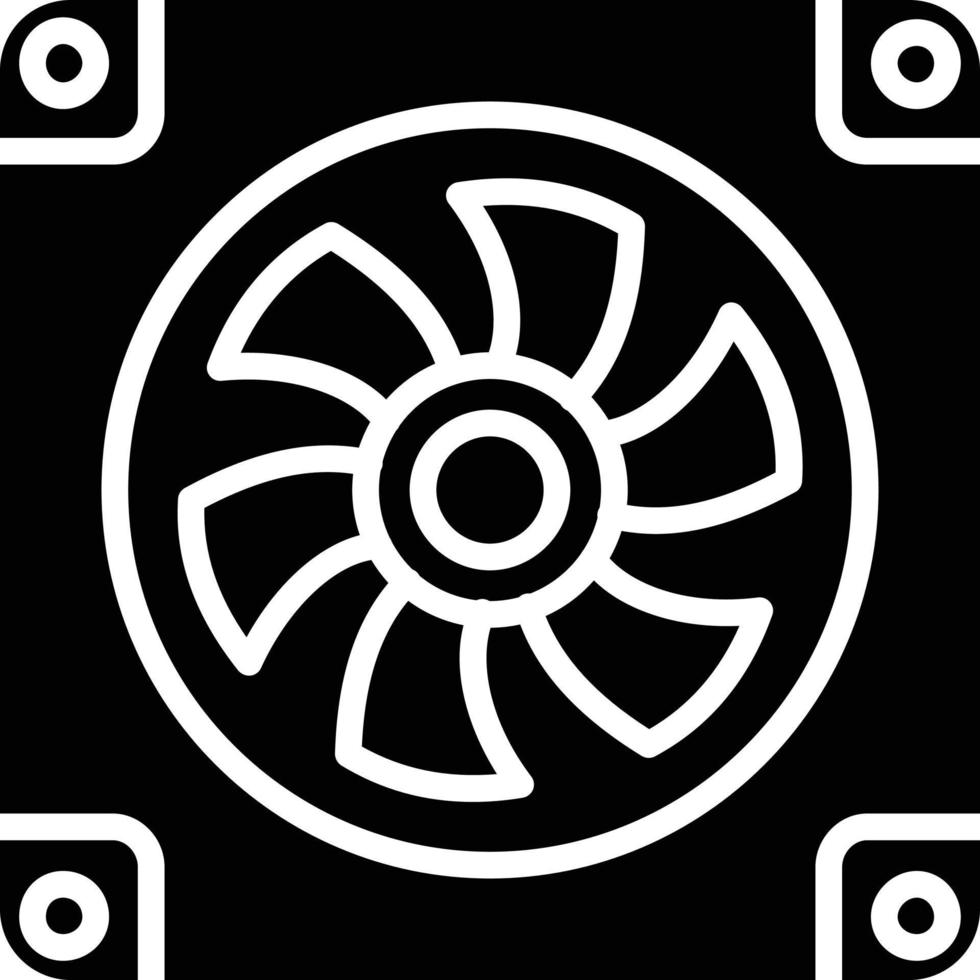 Fan Glyph Icon vector