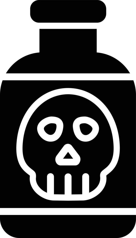 Poison Glyph Icon vector