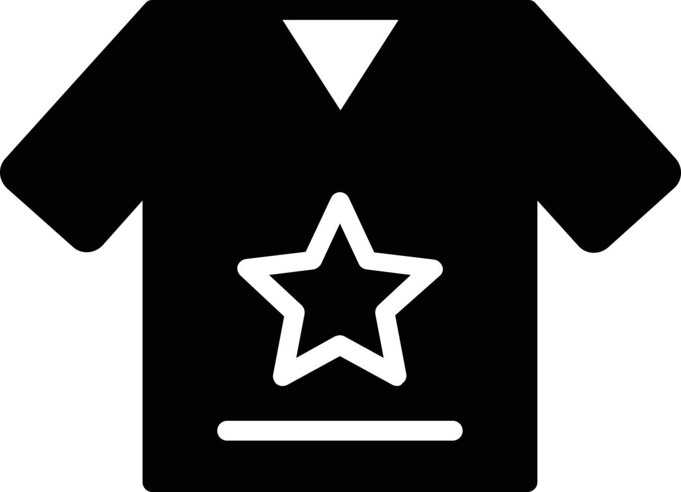 T-shirts Glyph Icon vector