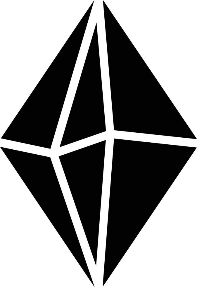 icono de glifo de cristal vector