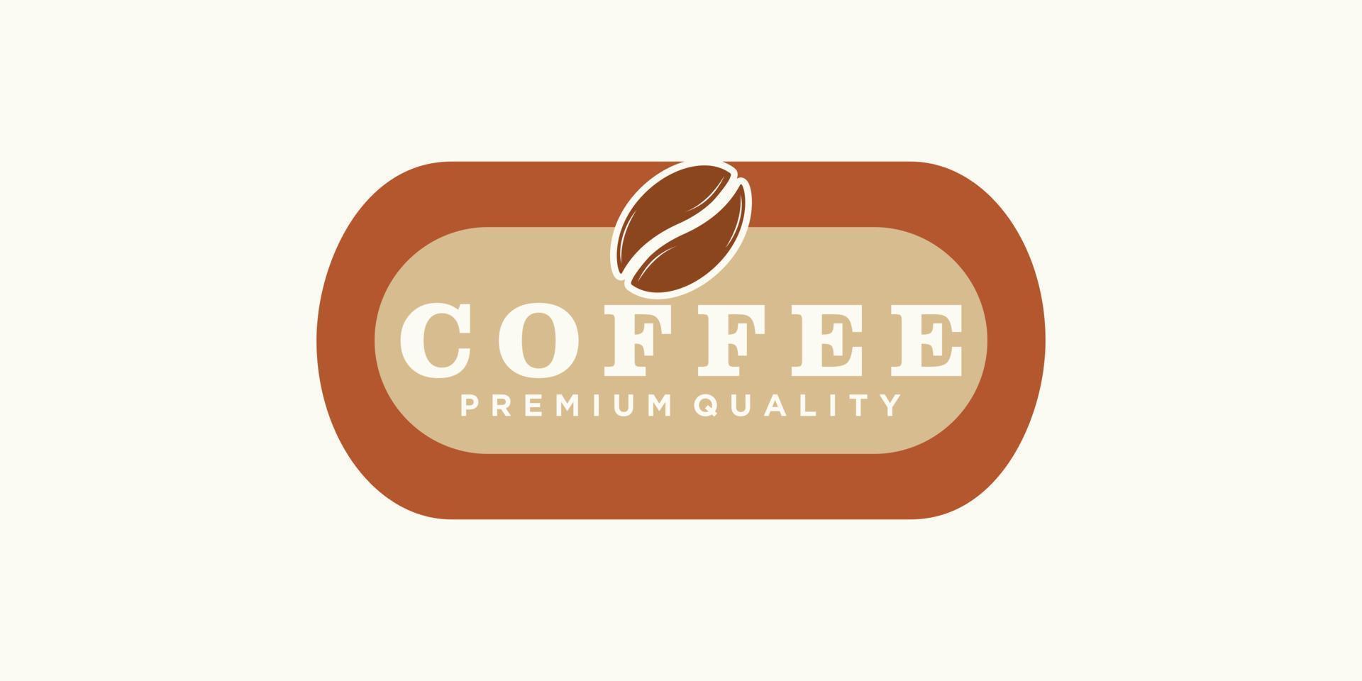Coffee icon logo design inspiration for cafe or restaurant with creative modern concept vector