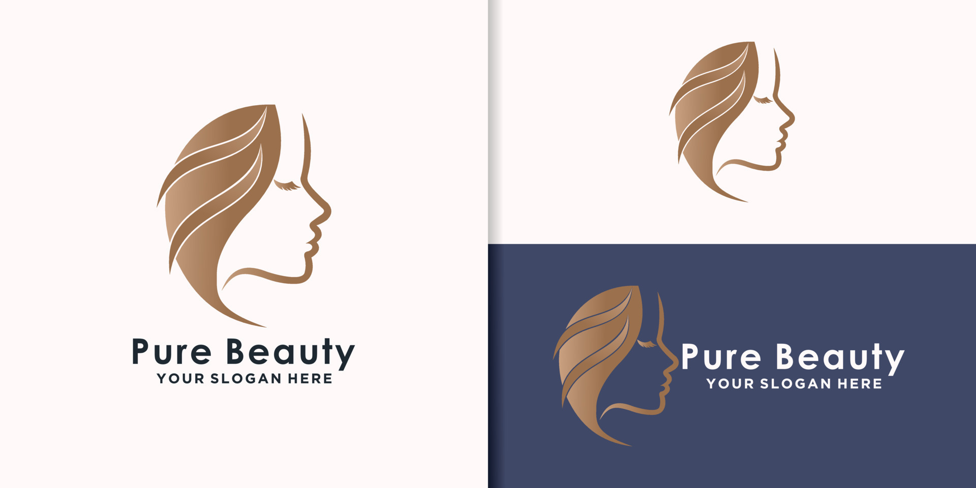 beauty logo branding template with creative concept 10927798 Vector Art ...