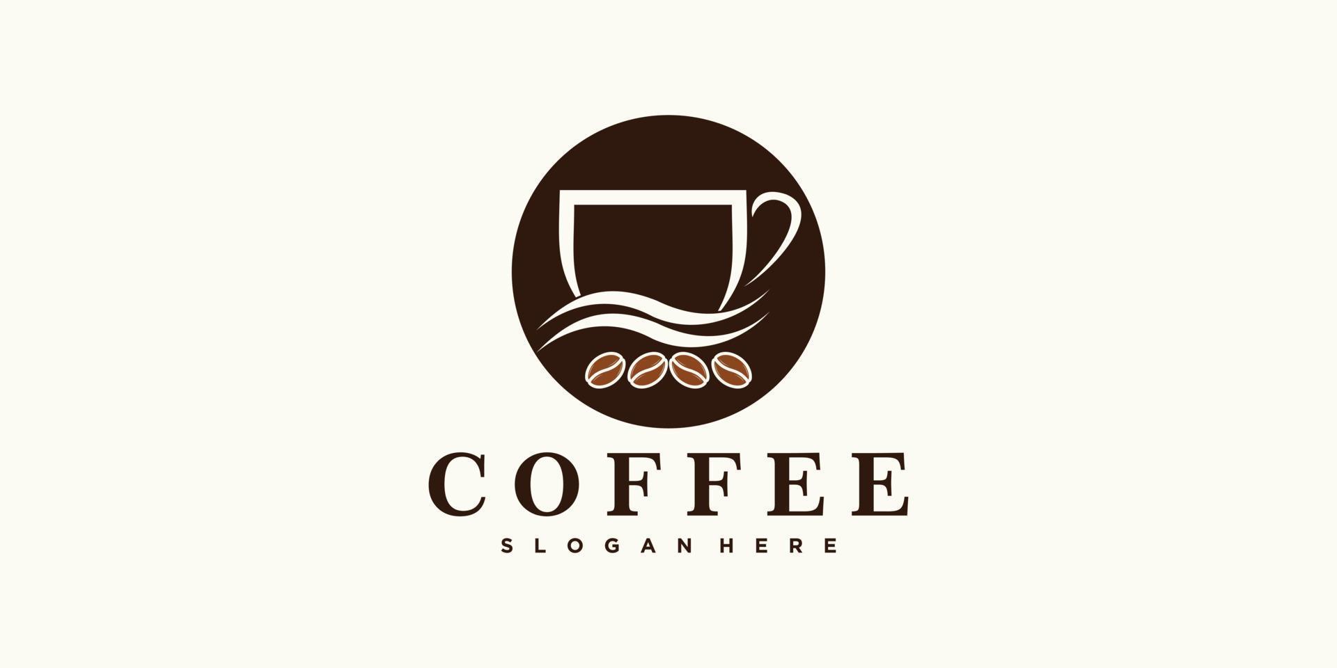 Coffee Icon Logo Design Inspiration For Cafe Or Restaurant With simple-modern-coffee-and-cafe-logo-design-template-coffee-logo-concept