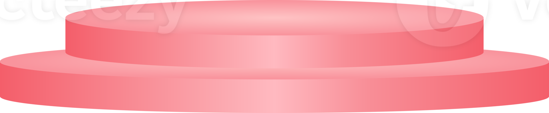 Round Red Stage Podium png
