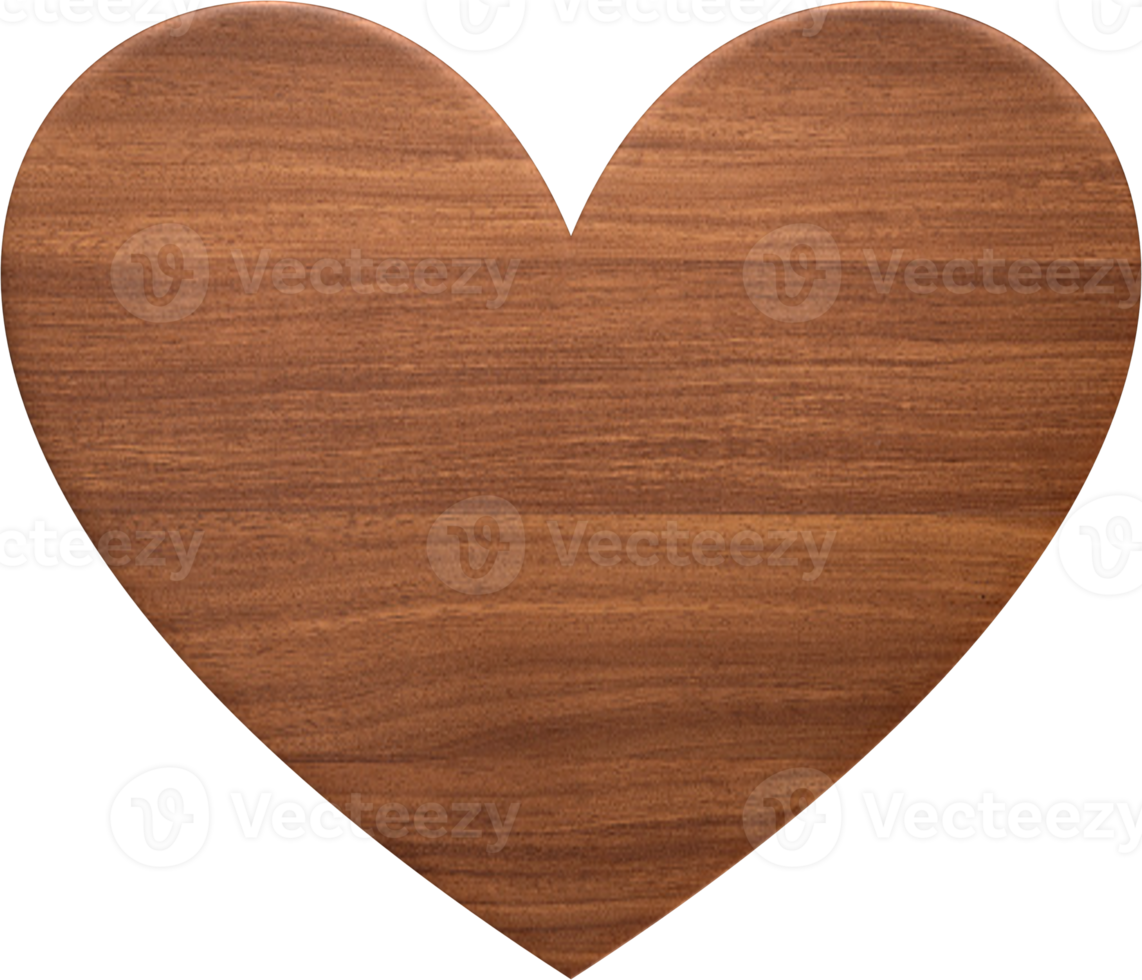 leeres Herz Holzschild png