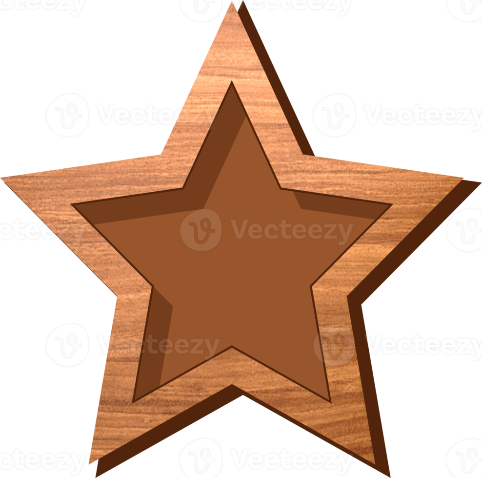 Game Button Wooden Star With Hole png