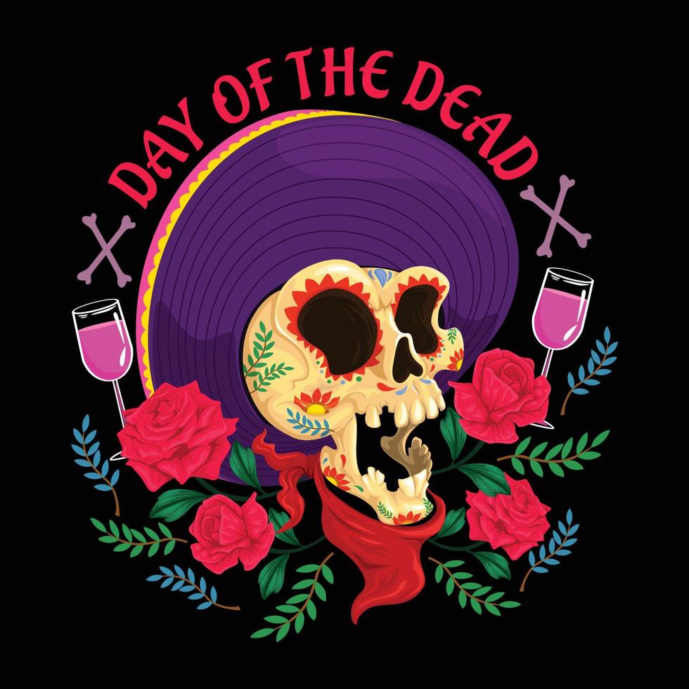 Sugar Skull Design Concept vector