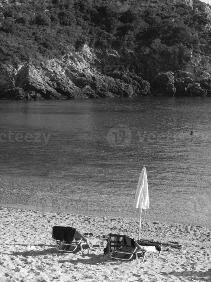 At the beach of Corfu photo